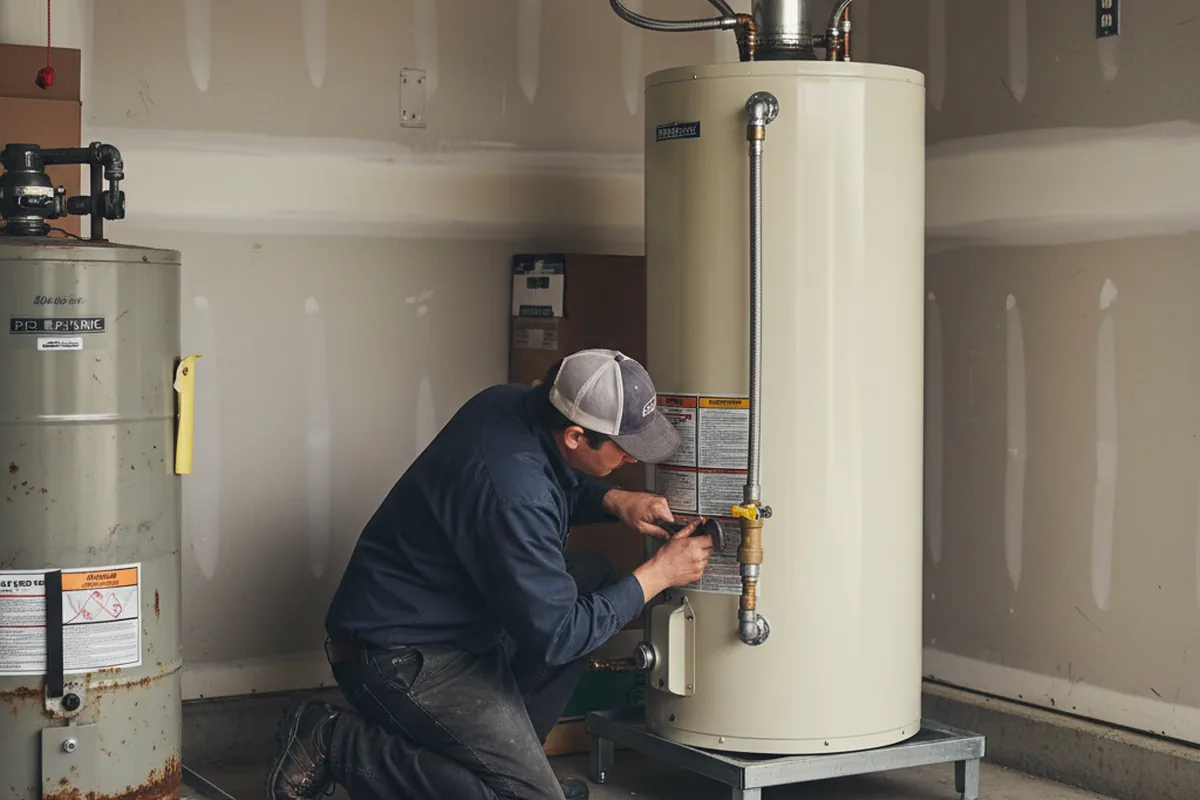 Water heater and shutoff valve replacement in Englewood
